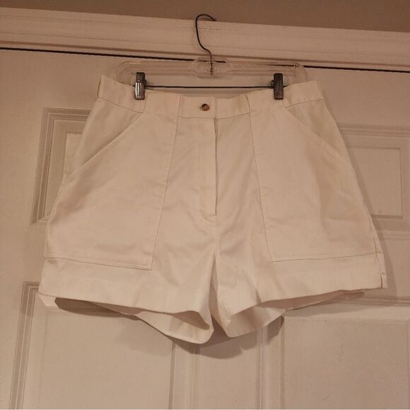 Woolrich vintage white high waist shorts Size 18 - Picture 1 of 3